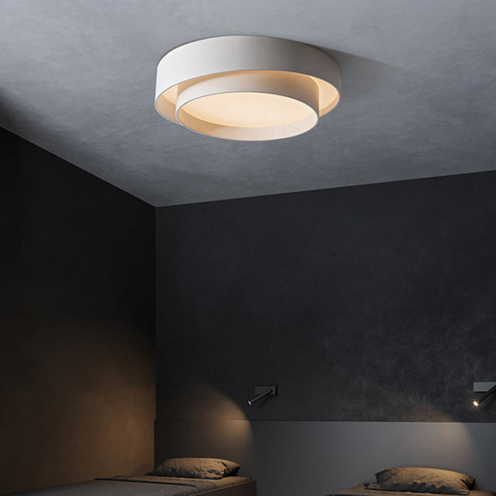 Minimalist round LED ceiling light in Nordic design