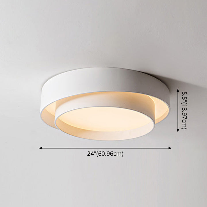 Minimalist round LED ceiling light in Nordic design