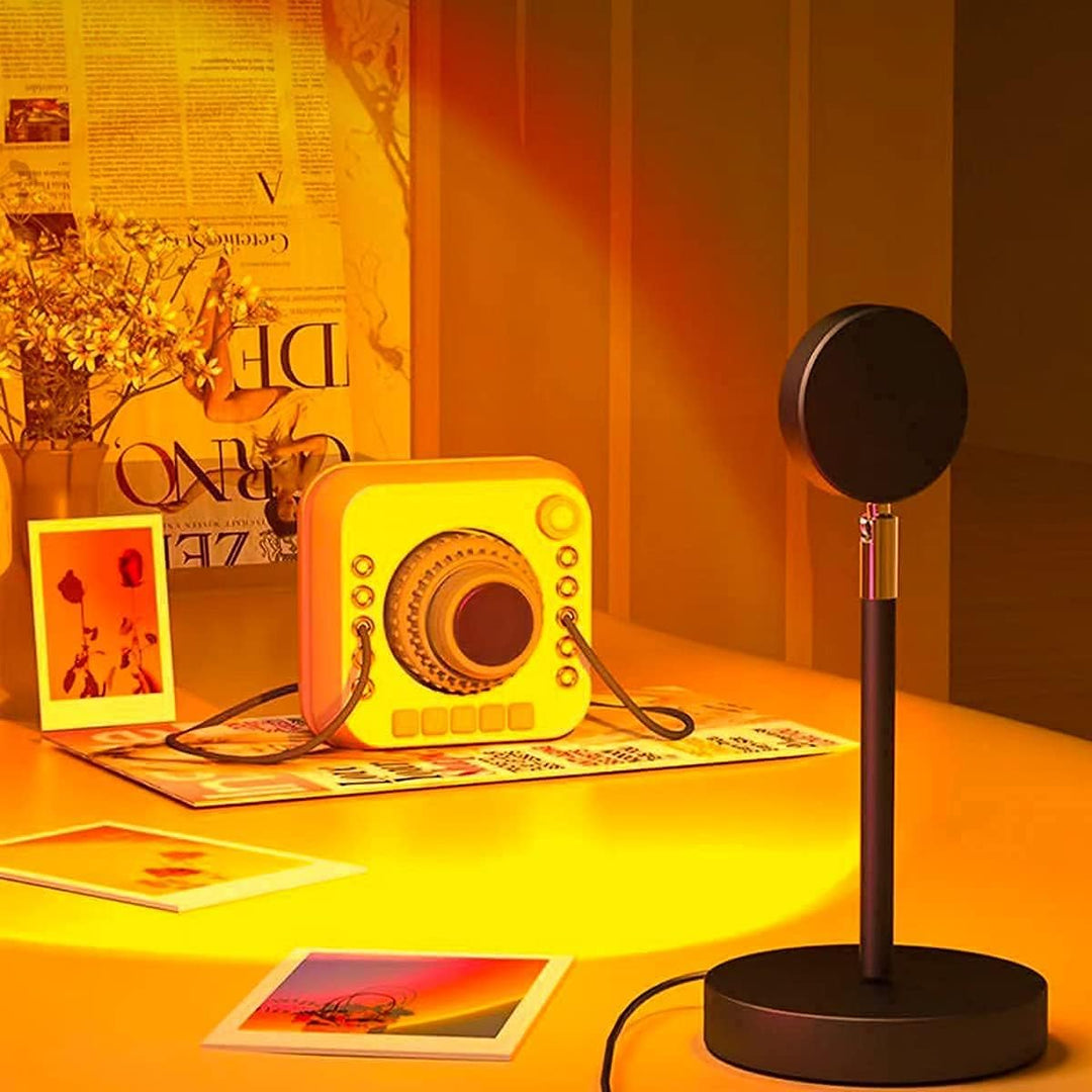 LED sunset lamp for ambient lighting effects