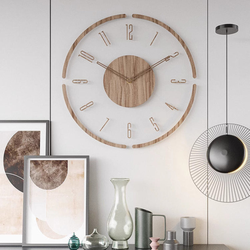 Scandinavian wall clock – wall décor in a minimal style