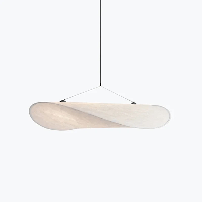 Flowing hanging lamp for indoor spaces