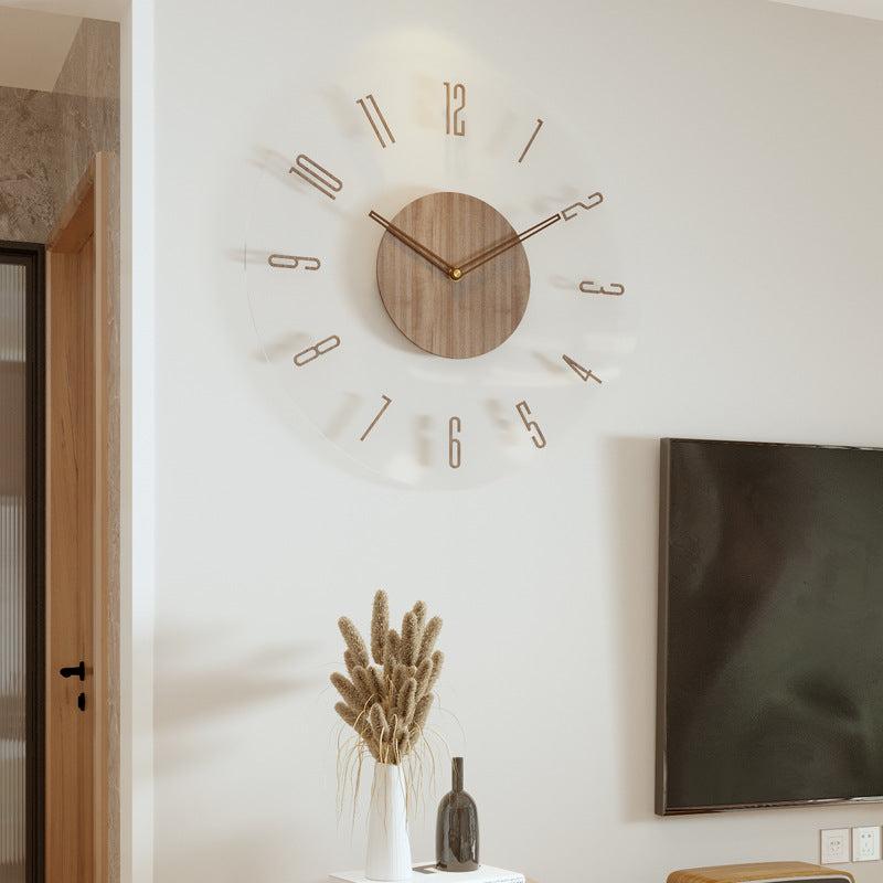 Scandinavian wall clock – wall décor in a minimal style