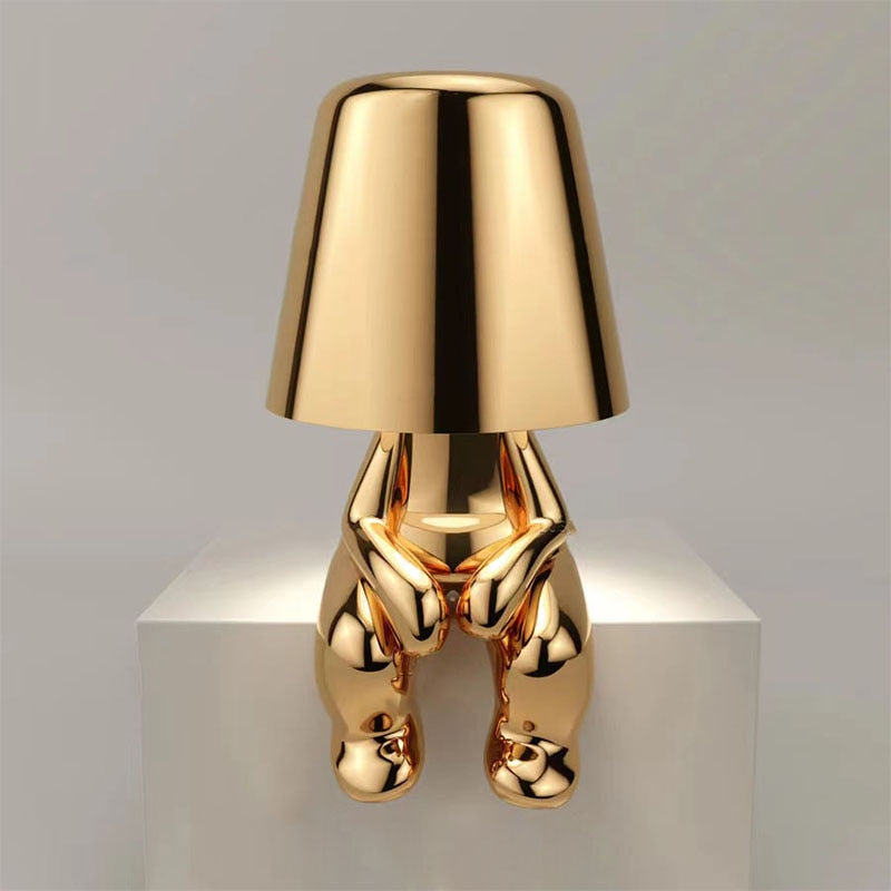 Rechargeable LED table lamp with touch control and modern design