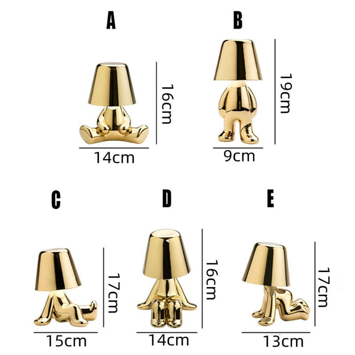 Rechargeable LED table lamp with touch control and modern design