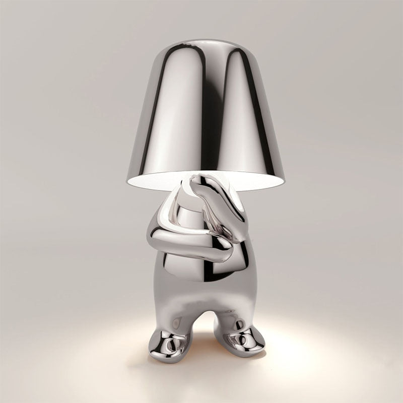 Rechargeable LED table lamp with touch control and modern design