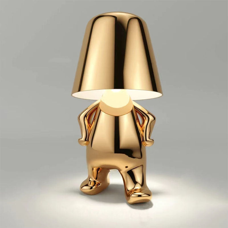 Rechargeable LED table lamp with touch control and modern design