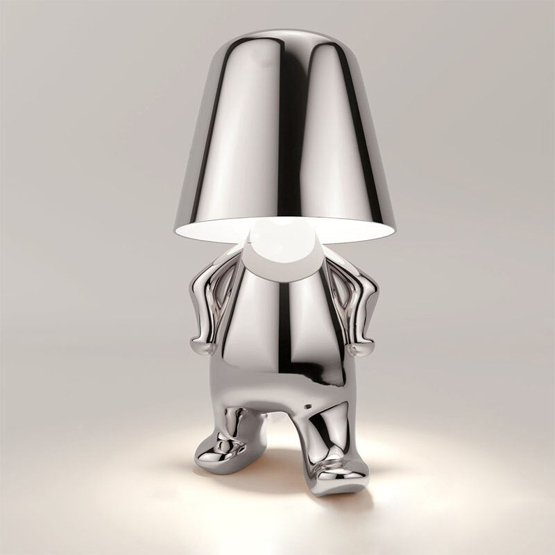 Rechargeable LED table lamp with touch control and modern design