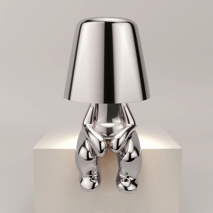 Rechargeable LED table lamp with touch control and modern design