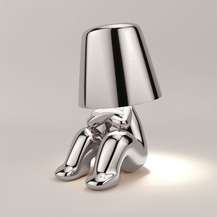Rechargeable LED table lamp with touch control and modern design
