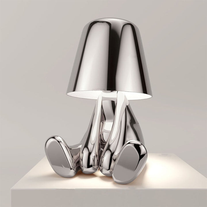 Rechargeable LED table lamp with touch control and modern design