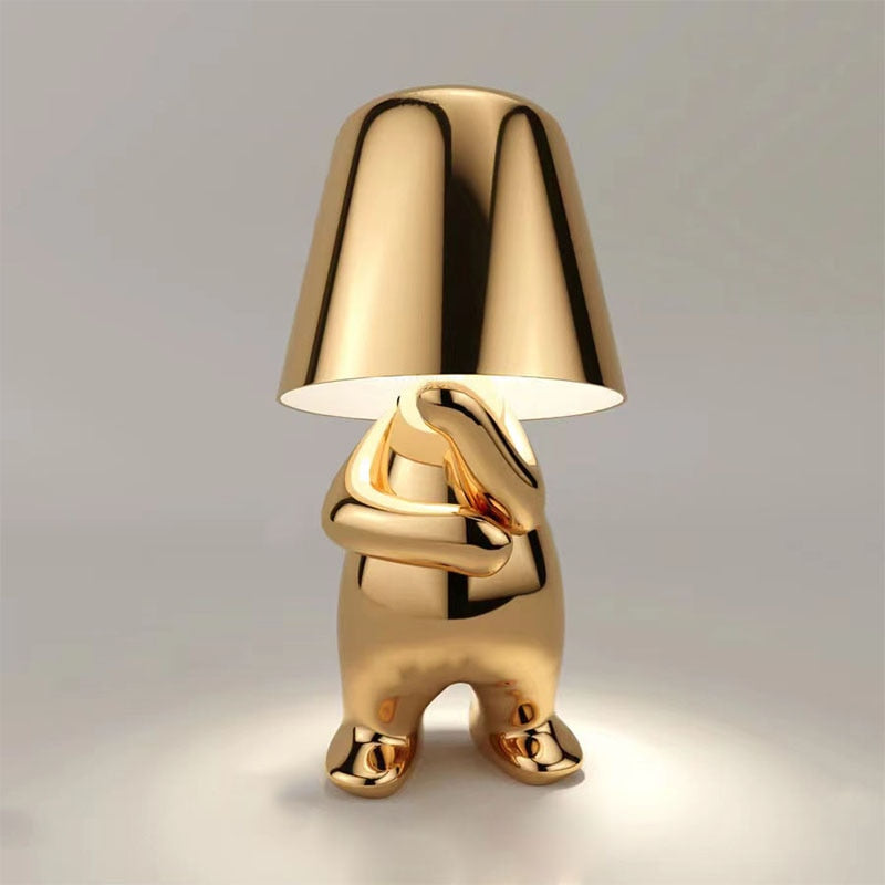 Rechargeable LED table lamp with touch control and modern design