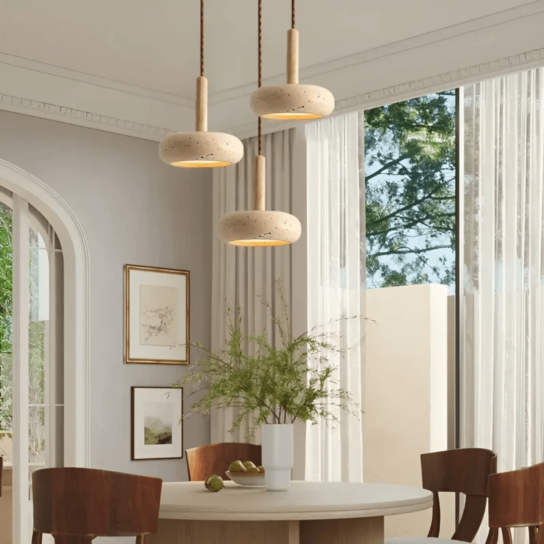 Japanese ceiling lamp – retro-inspired, LED-compatible, height adjustable
