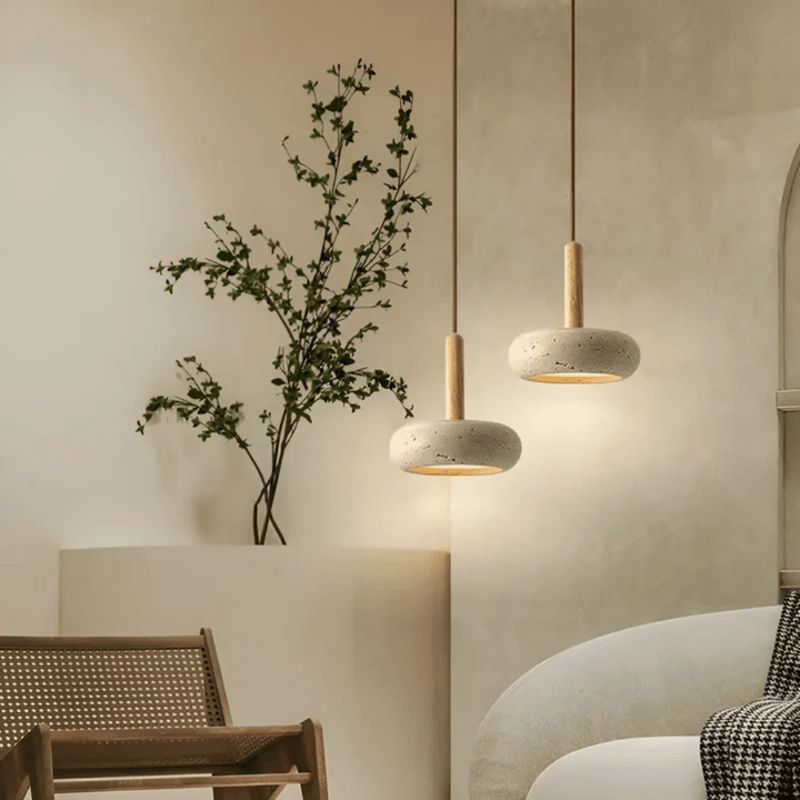Japanese ceiling lamp – retro-inspired, LED-compatible, height adjustable
