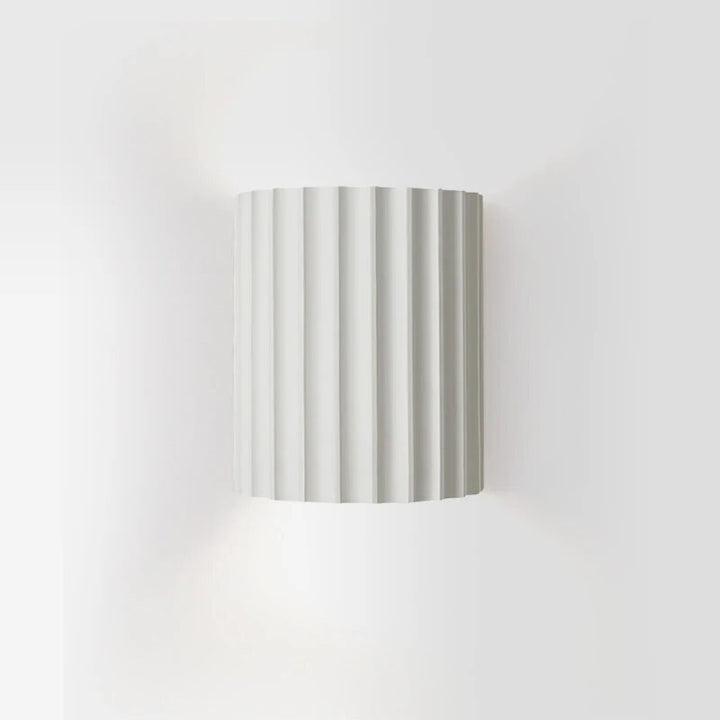 Modern resin wall light with sculptural design