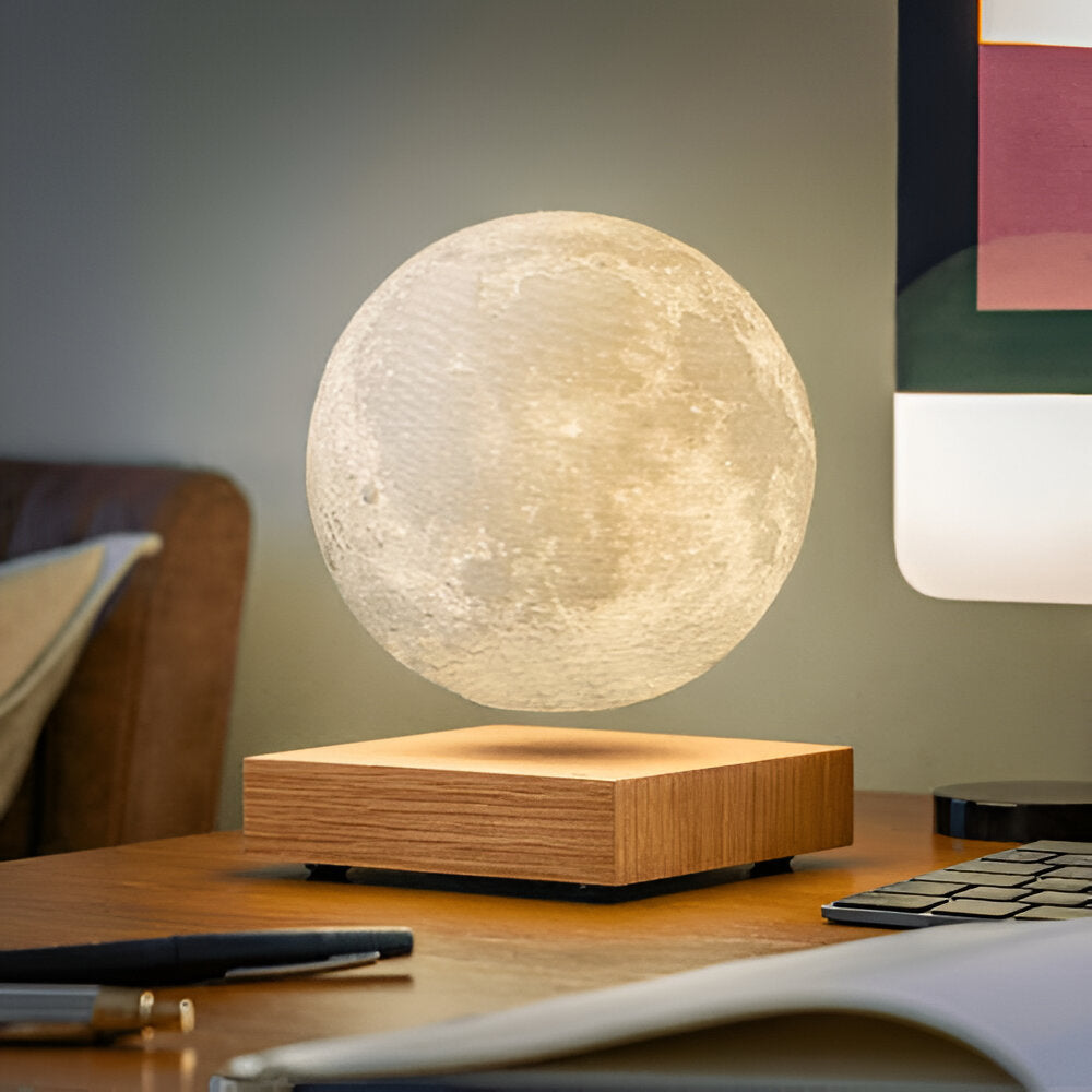 Floating original moon lamp – magnetic light for home spaces