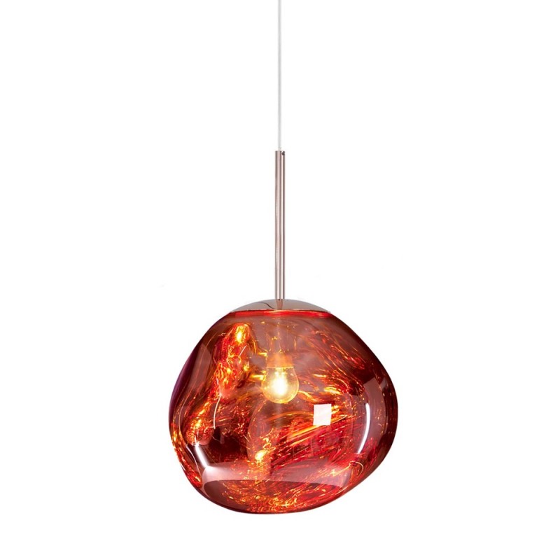 Modern reflective pendant light with melting design