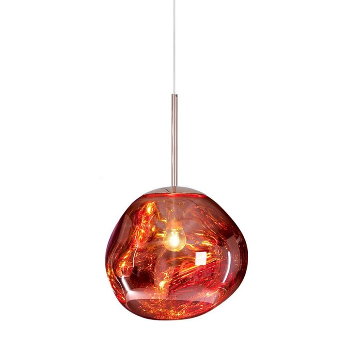 Modern reflective pendant light with melting design