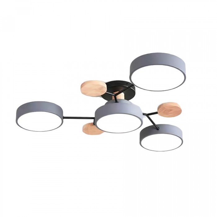 Contemporary LED ceiling light with organic branch design