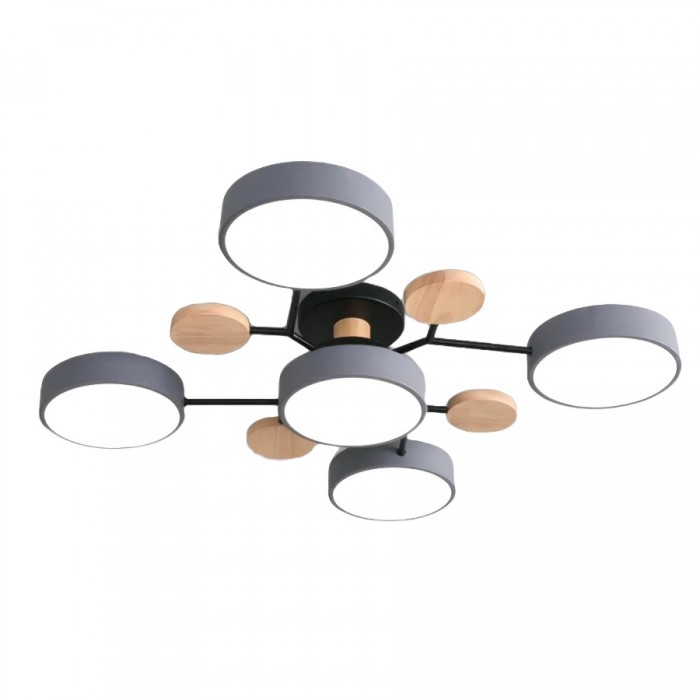Contemporary LED ceiling light with organic branch design