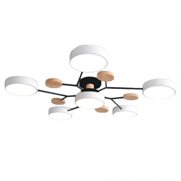 Contemporary LED ceiling light with organic branch design