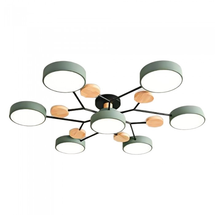 Contemporary LED ceiling light with organic branch design