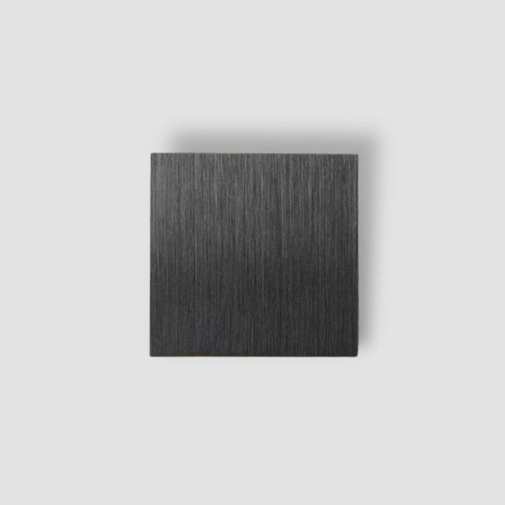 Minimalist aluminium wall light with warm or cool illumination